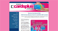Desktop Screenshot of cardsplus.com.au
