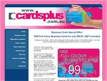 Tablet Screenshot of cardsplus.com.au
